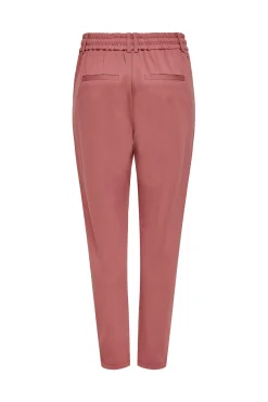 Pantal&oacute;n largo recto cintura alta el&aacute;stica