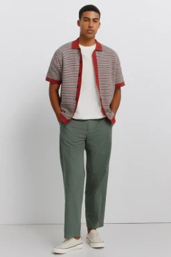 Pantalón lino straight fit
