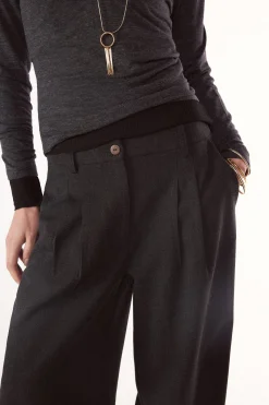 Pantal&oacute;n pinzas recto