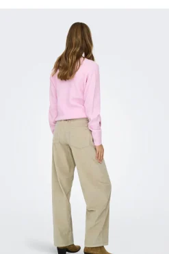 Pantalón recto con cinturón