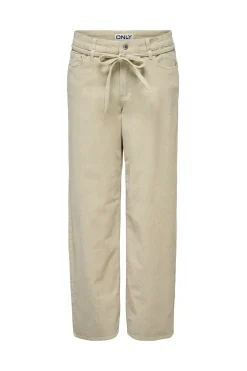 Pantalón recto con cinturón