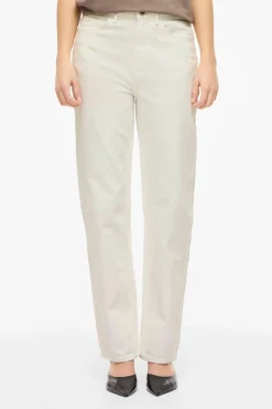 Pantalón vaquero recto con cintura alta