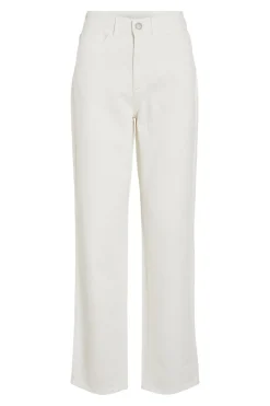 Pantalón vaquero recto con cintura alta