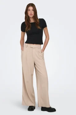 Pantalón wide de lino