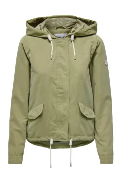 Parka corta con capucha