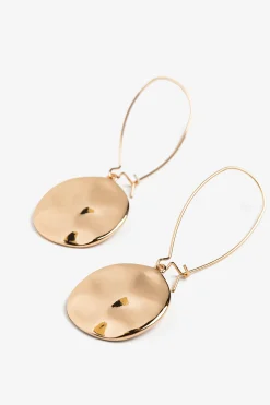 Pendientes de Gancho con Colgante Ondulado