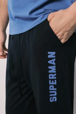 Pijama largo hombre 100% algod&oacute;n Superman