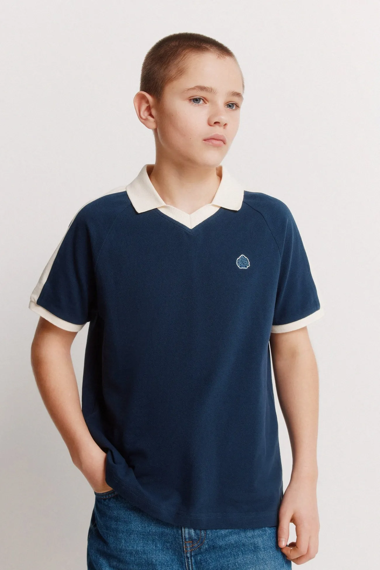 Polo cortados y cosidos ni&ntilde;o
