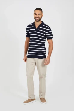 Polo de punto a rayas