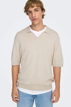 Polo de punto manga corta