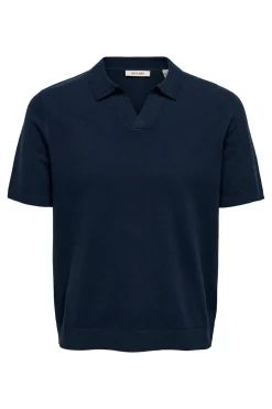 Polo de punto manga corta