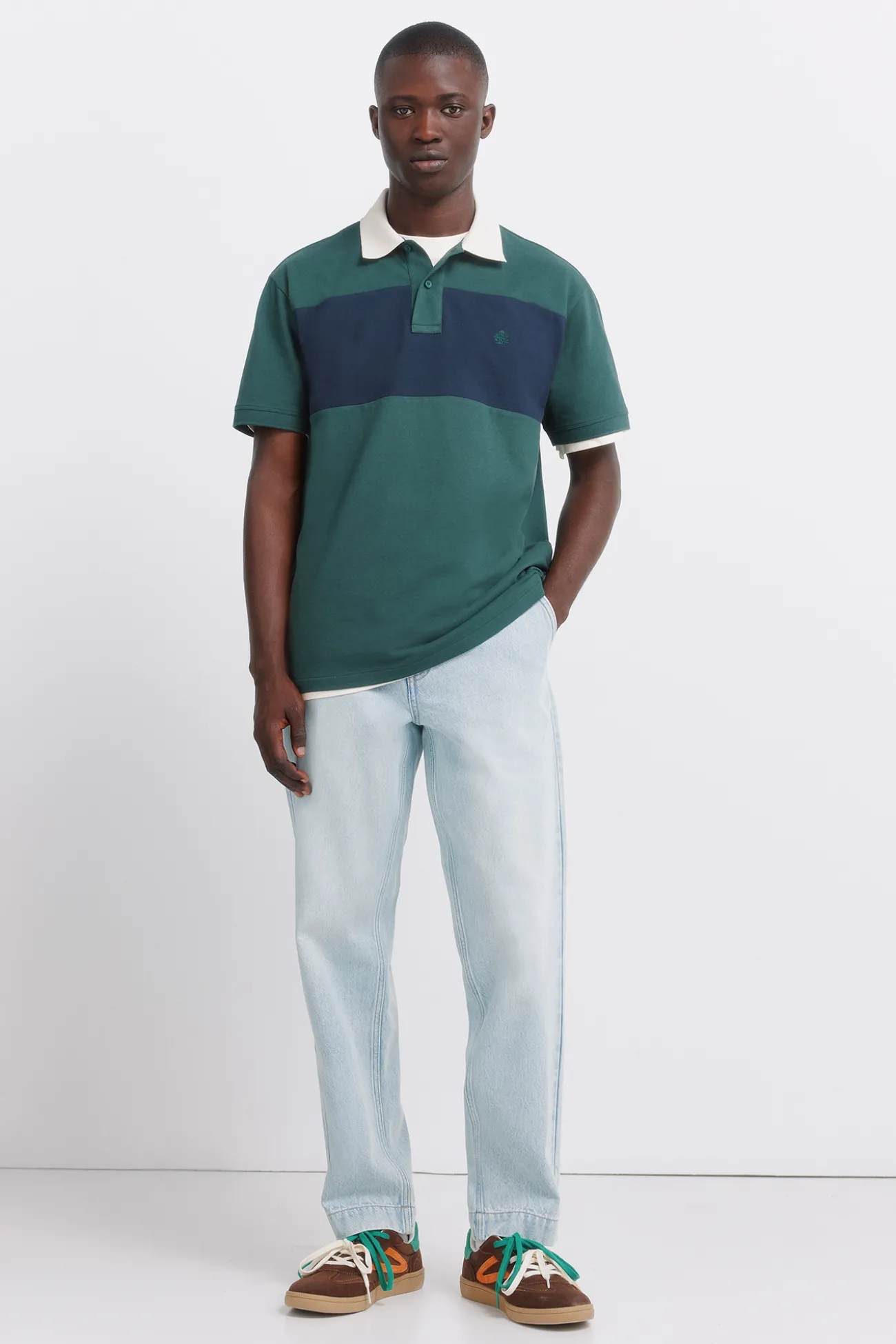 Polo piqu&eacute; corte posicional regular fit