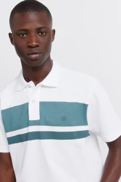 Polo piqu&eacute; rayas estampadas regular fit