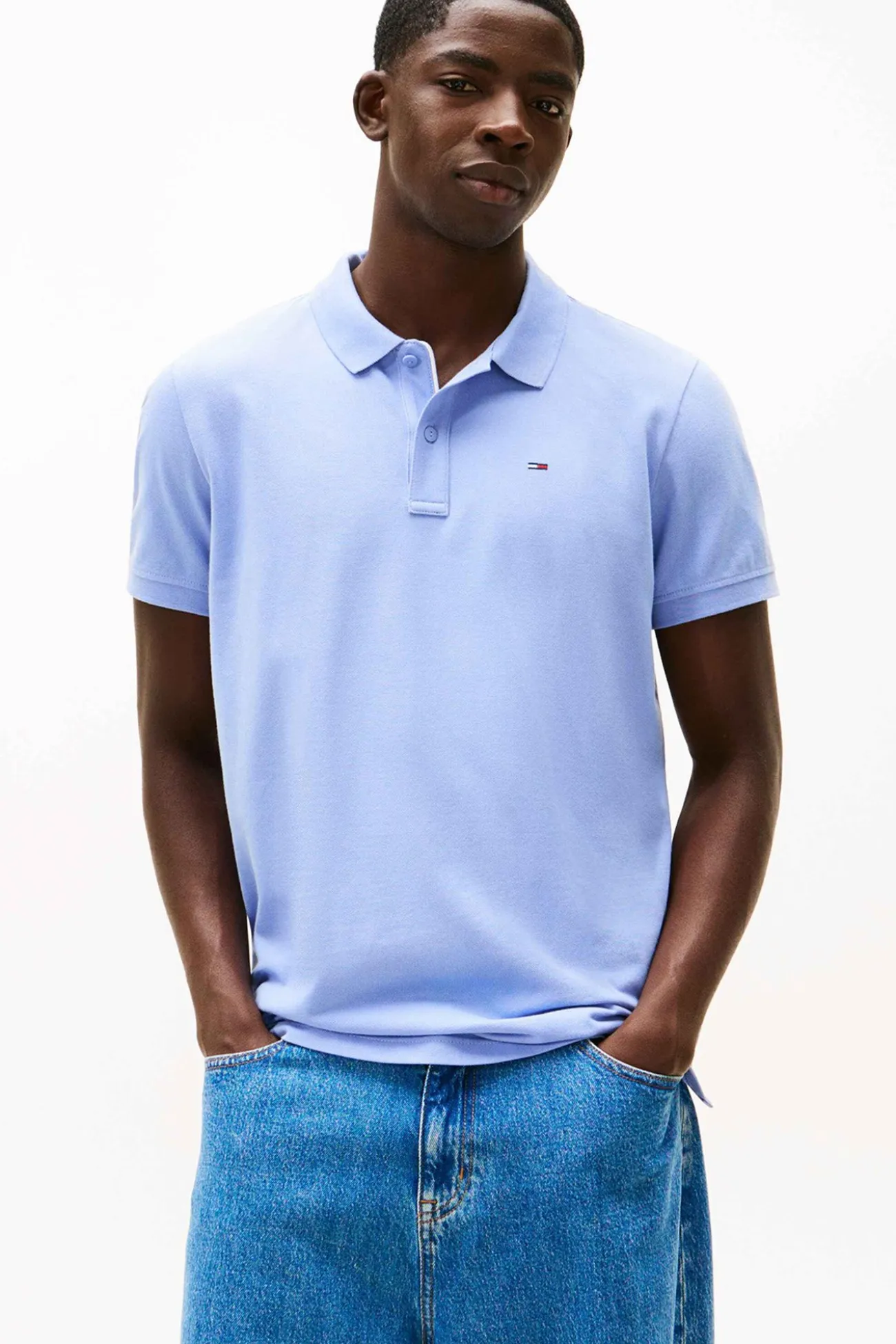 Polo slim de manga corta