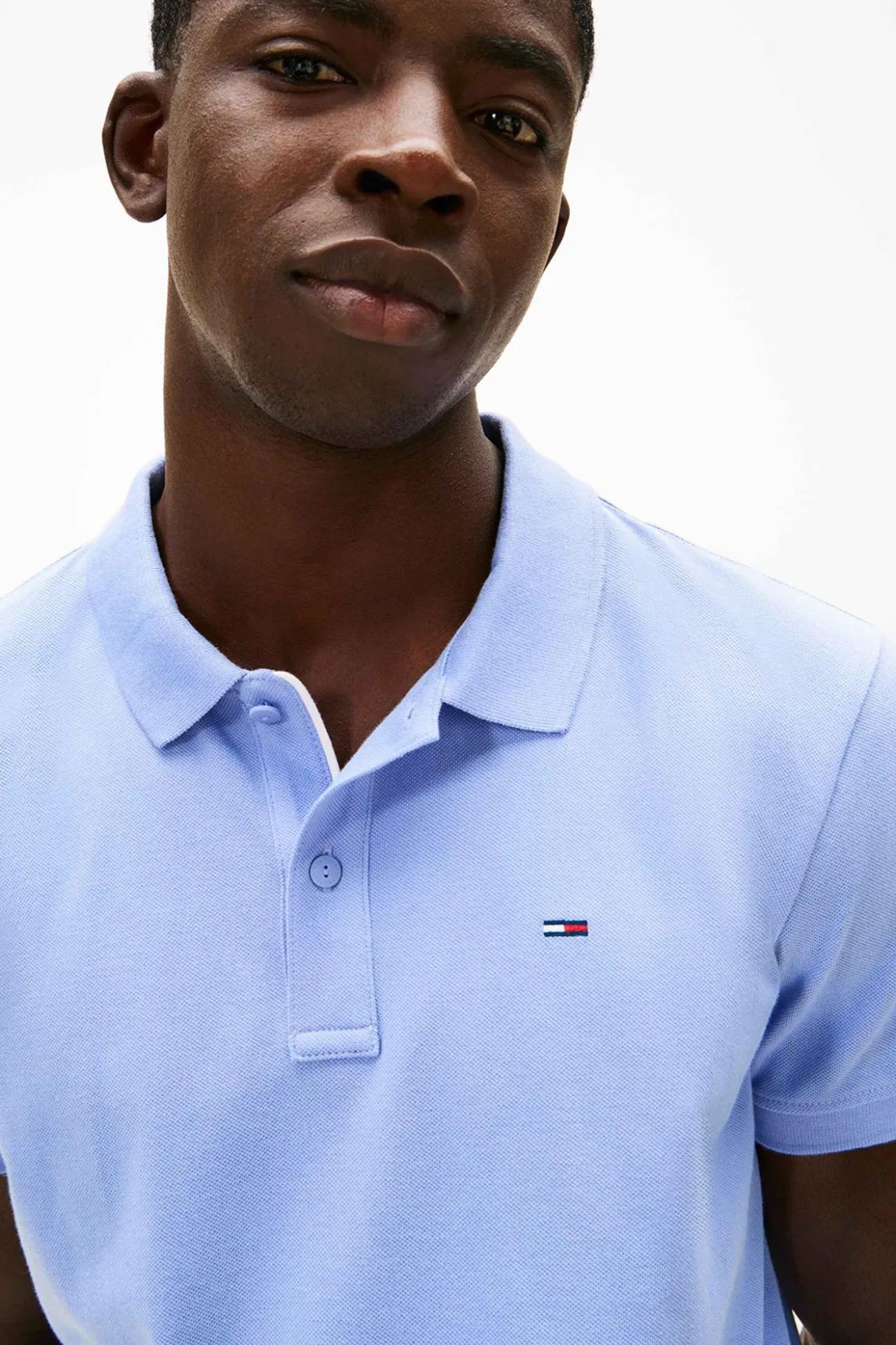 Polo slim de manga corta