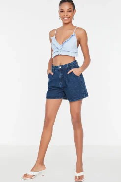 Shorts vaqueros rectos