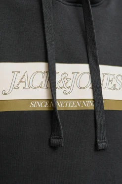 Sudadera con capucha y logo frontal