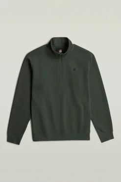Sudadera con cierre de cremallera en el cuello