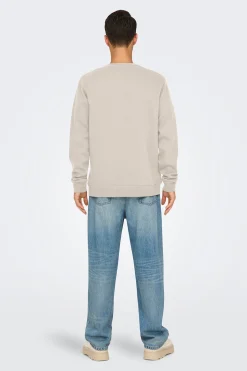 Sudadera cuello redondo