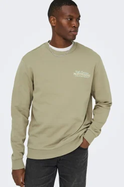 Sudadera cuello redondo