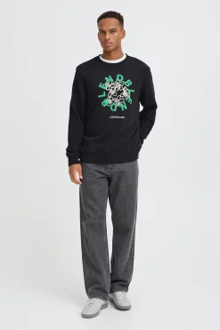 Sudadera cuello redondo logo