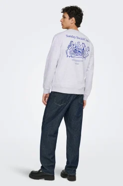 Sudadera de cuello redondo