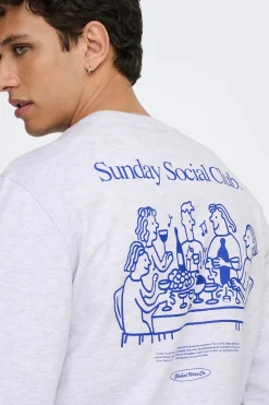 Sudadera de cuello redondo
