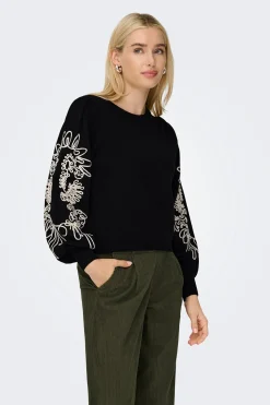 Sudadera detalles bordados