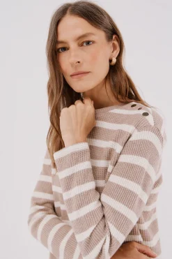Sudadera estructura rayas