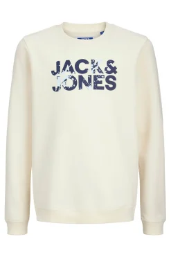 Sudadera felpada estampada logo