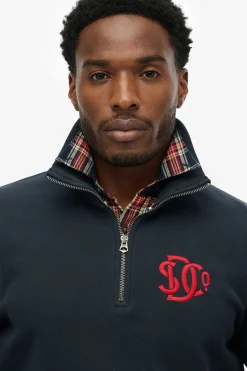 Sudadera media cremallera neon