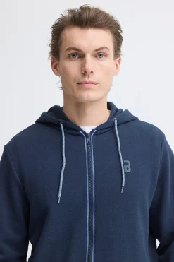 Sudadera piqu&eacute; con capucha