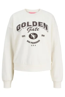 Sudadera relaxed cuello redondo