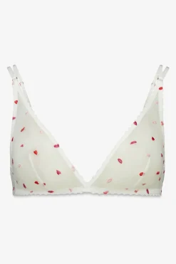 Sujetador triangular halter tul blanco FANTASTIC