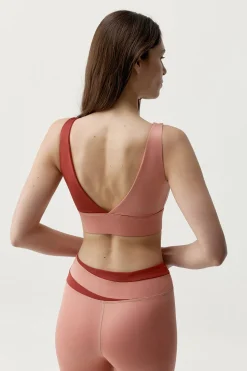 Top deportivo Kate coral/rojo