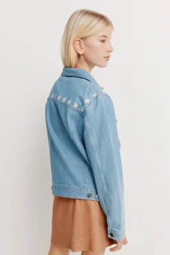 Trucker denim ni&ntilde;a margaritas