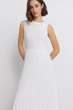 Vestido bimateria