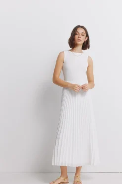 Vestido bimateria
