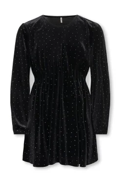Vestido corto con brillantes
