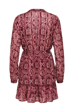 Vestido corto con lurex