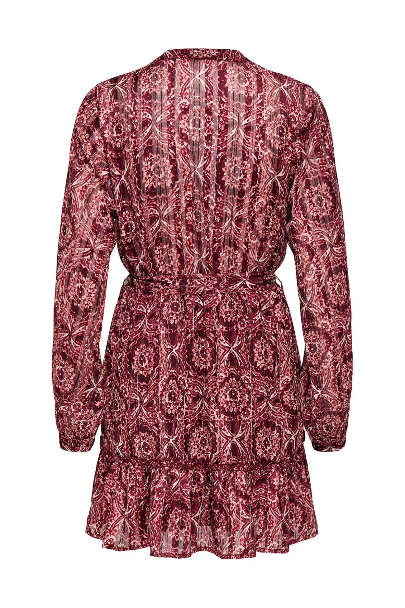 Vestido corto con lurex
