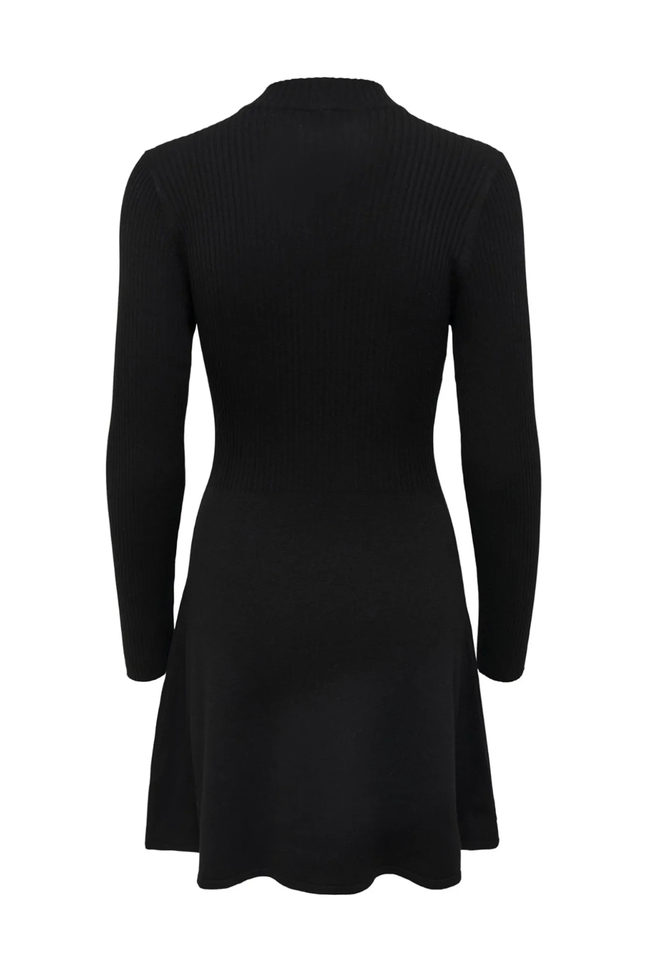 Vestido corto de canal&eacute; con vuelo