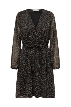 Vestido corto de gasa