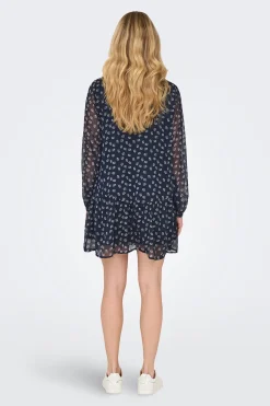 Vestido corto de gasa