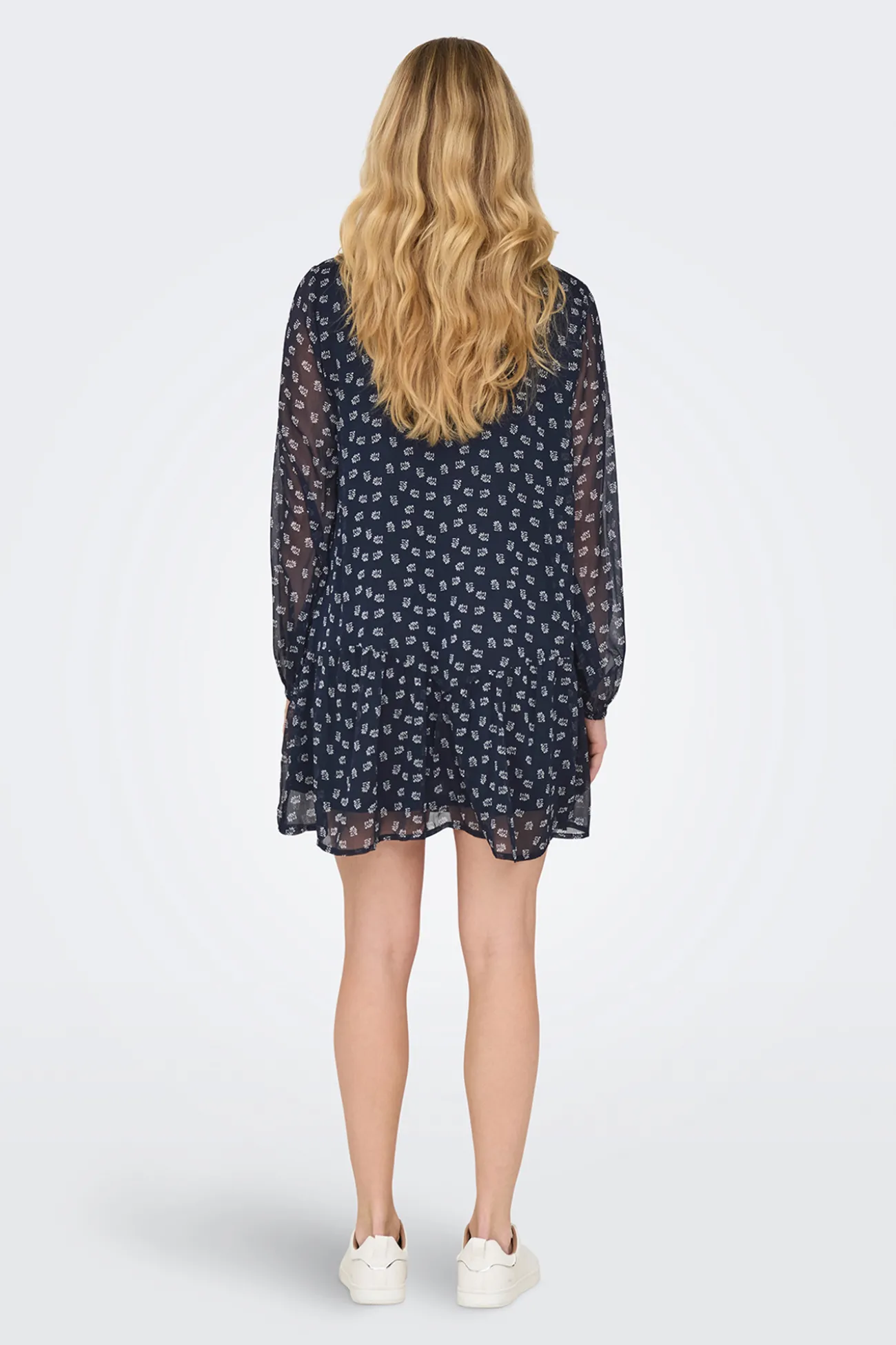 Vestido corto de gasa