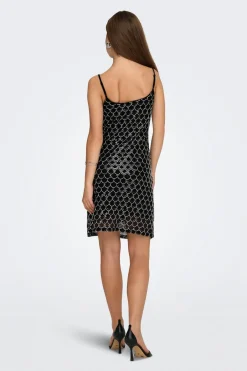 Vestido corto de lentejuelas