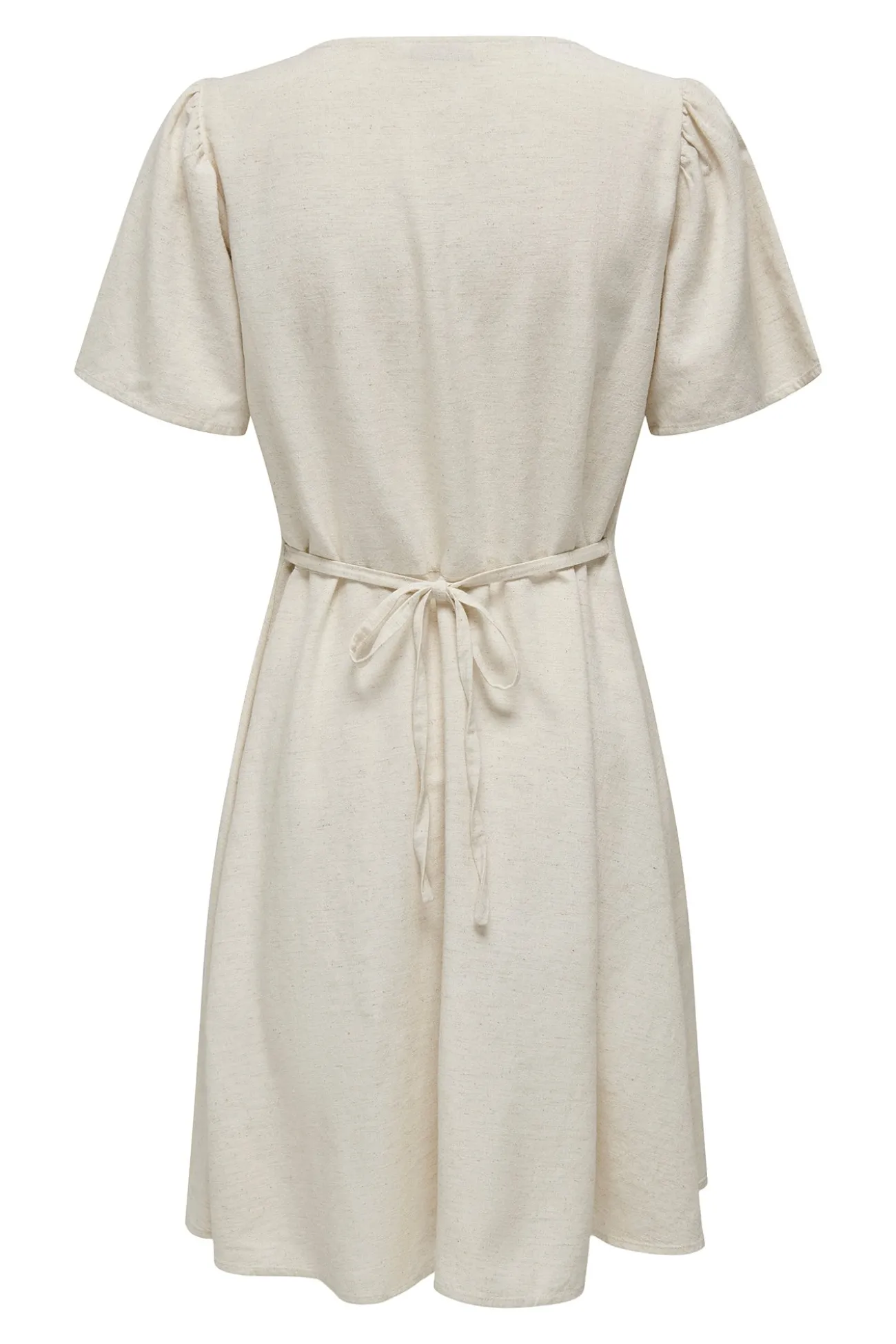 Vestido corto de lino