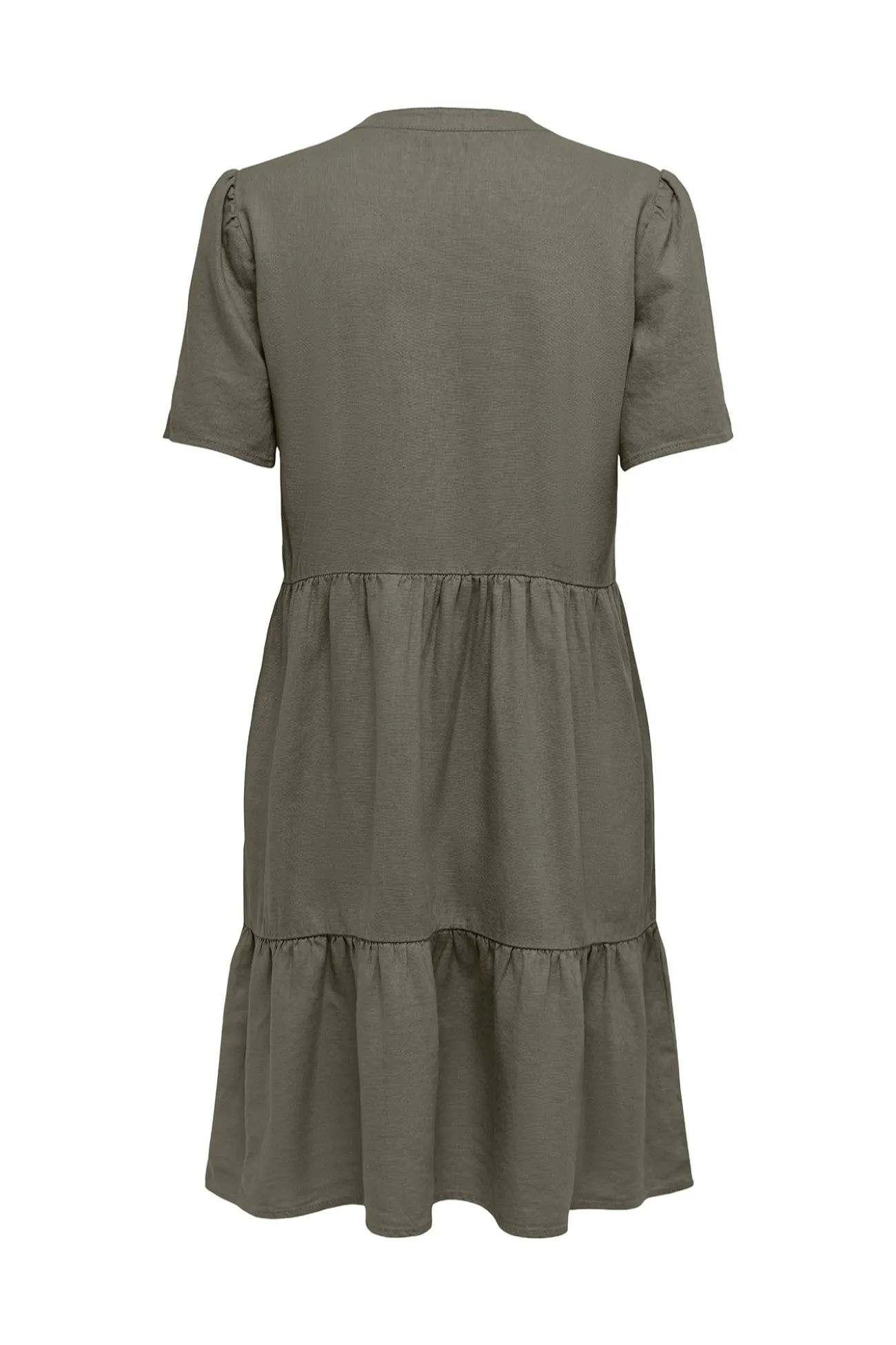 Vestido corto de lino