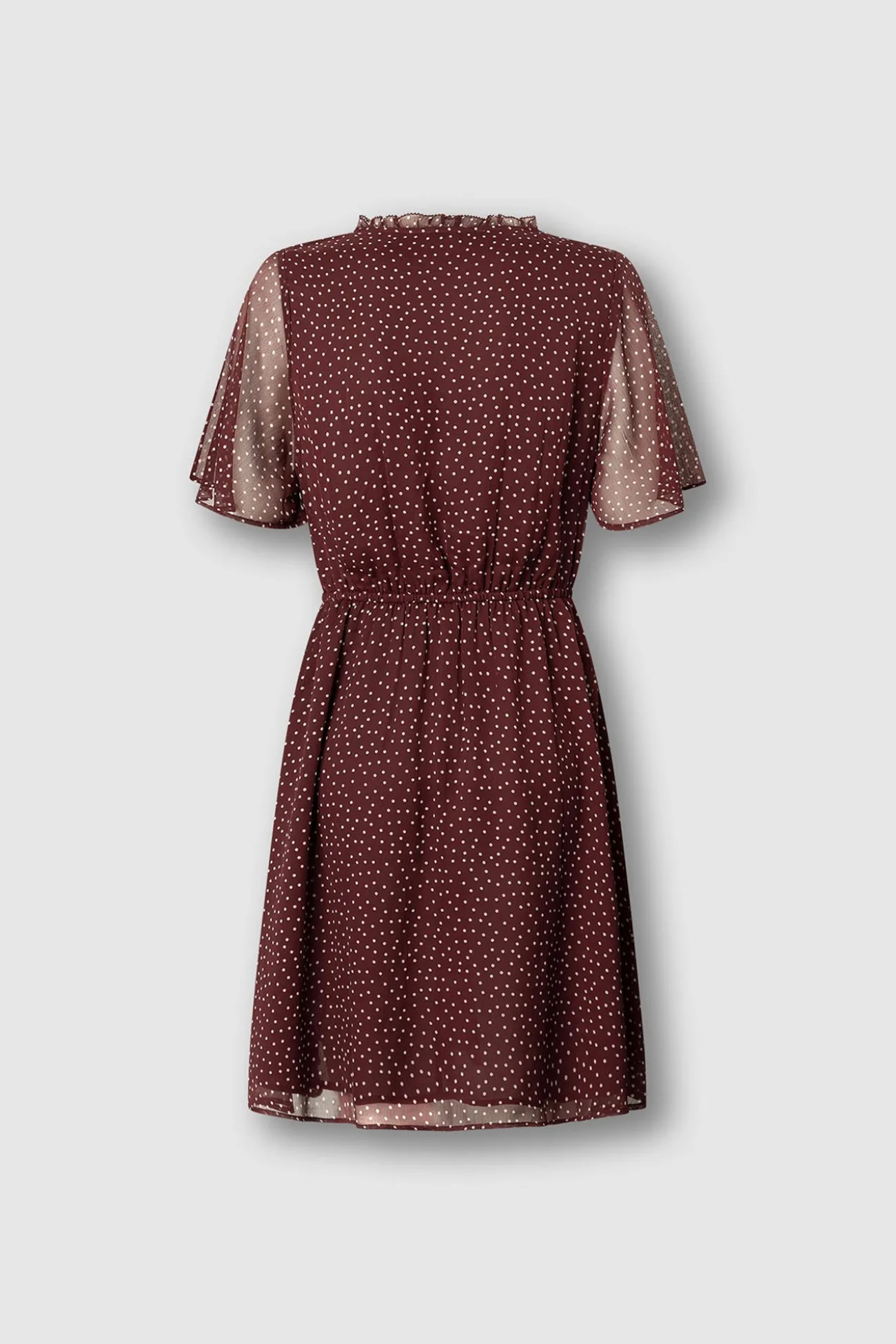 Vestido corto de manga corta