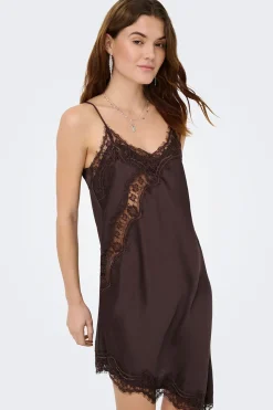 Vestido corto lencero